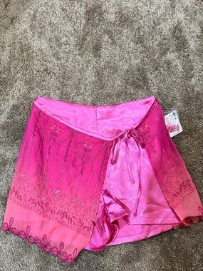 Free People short with attached wrap